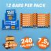 Battle Bites High Protein Bars - Jaffa Orange Flavour - 12 x 62g, Low Sugar, High Fibre, Non-GMO - 20g Protein, 7.5g Fibre, 240 Calories - Made in UK - Chocolate Orange (12 Count) - Buy Online on GoSupps.com