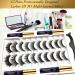 Duoerla Magnetic Eyelashes & Eyeliner Kit - 10 Pairs 3D Medium Lashes with Applicator - Waterproof & Long Lasting - Reusable Lightweight Fake Eyelashes Magnetized - Natural Look - Buy Online on GoSupps.com