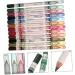 Angoily 24 pcs Long Pen Liner Lip Cosmetic Makeup Pencil Eye Eyeliner Eyebrow Waterproof Lasting Colorful 1 count (Pack of 1) As Shownx2pcs - Buy Online on GoSupps.com