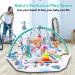 Bellababy 4-in-1 Tummy Time Mat: Baby Gym & Ball Pit with High Contrast Toys and Mirror for Sensory Development - Buy Online on GoSupps.com