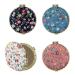 AUEAR 4 Pack Retro Floral Makeup Compact Mirror Small Pocket Purse Mirrors Beauty Handheld Folding Portable Travel Mirror for Women Girls Lady