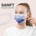 100 Small Disposable Face Masks - Made in Germany | CE Certified | Breathable 3-Layer Filter | Elastic Earloops | Rainbow Midnight Design - Buy Online on GoSupps.com