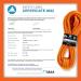High Strength 10.5mm Static Rock Climbing Rope - 32 Feet - UIAA Certified - Heavy Duty Mountaineering Gear in Orange - Buy Online on GoSupps.com