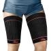 Thigh Compression Sleeve Thigh Brace(1Pair)-Hamstring Compression Sleeve-Sciatica Groin Quad Thigh Pain Relief & Recovery(X-Large) X-Large Orange