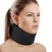 Soft Foam Neck Brace Universal Cervical Collar Adjustable Neck Support Brace for Sleeping - Relieves Neck Pain and Spine Pressure Neck Collar After Whiplash or Injury (Black 2.5" Depth Collar L) Black ( 2.5" Depth ) Large