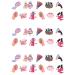 33 Stand Up Nails Nail Varnish Themed Edible Wafer Paper Cake Toppers Decorations