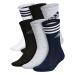 adidas Men's Athletic Cushioned Mixed 6-Pack Crew Large Cool Light Heather/Collegiate Navy/White