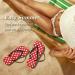Mnsruu Red Dot Flip Flops | Stylish Home Hotel Spa & Travel Footwear for Men & Women - Multicolor Medium Size - Buy Online on GoSupps.com
