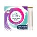 Lil-Lets Cotton Wool Buds Certified Organic 100% Pure Cotton Wool Tips Durable Paper Stems Plastic Free Cotton Buds Dermatologically Tested Pack of 200 200 Buds