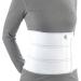 OTC Abdominal Binder Chest Support Brace Rib Fracture Unisex Three-Panel White Medium