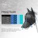 Harrison Howard Caremaster Pro Luminous Horse Fly Mask - Large Eye Space Long Nose & Ears UV Protection for Horses - Voodoo Blue | Shop Internationally - Buy Online on GoSupps.com