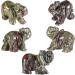 Buy NUPUYAI Elephant Figure - Gemstone Crystal Dragon Blood Stone | Feng Shui Reiki Decor & Lucky Charm - Buy Online on GoSupps.com