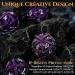 Metal DND Dice Set - Unique Round Hollow Orb Design - Purple Dragon Metal Dice for RPG - Stunning Dungeons and Dragons Set - Buy Online on GoSupps.com