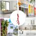 Zerodeko 3pcs String Faux Paprika Vegetables Artificial Chili Ornament Hanging Accessory Black Pepper Desktop Dark Redx3pcs 47X11X7CMx3pcs - Buy Online on GoSupps.com