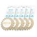 Papanga Spiral Hair Ties Elegance Edition Size: Small Color: Golden Elegance (gold - transparent) Pack of 5 (5 x 1 piece)