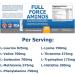 Full Force Amino Acid Supplement - 5000mg EAA BCAA Tablets for Workout Recovery & Performance - Essential Tissue Building Amino Acids - Buy Online on GoSupps.com