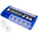 Buy Digital Pill Box Organizer with 2 Beep Reminder & LED Alert - Blue | International Shipping Available - Buy Online on GoSupps.com