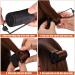 40 Piece Black Sponge Hair Rollers Set with Satin Silk Foam Curlers and Duck Teeth Clips - Hairdressing Styling Essentials - Buy Online on GoSupps.com