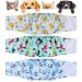 Czemo Washable Dog Diapers for Male Dogs Incontinence Male Diaper Reusable Dog Male Pad Dog Pampers for Female Dogs Pack of 3