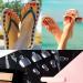 300 Pieces Clear Fake Toenail Tips - Full Cover Acrylic False Toenails for Nail Salons and DIY Foot Decoration - Manicure Tools with Box - Buy Online on GoSupps.com