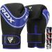 RDX children boxing gloves 6oz 4oz junior training Pratzen Maya hide leather ventilated palm muay thai sparring mma kickboxing fight sandbag speed speedy box spaces sandbag work children's play blue 4 oz
