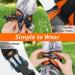 Rabbitgoo Cat Dishes & Cat Linen Set - Adjustable Soft Leash with Reflective Stripes for Cats & Kittens - Bright Orange (1 Pack) - Buy Online on GoSupps.com
