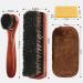 Flintronic 4 PCS Shoe Brushes Set Soft Horsehair Bristles Brushes with Polish Glove and Eraser Dusting Brush Shoe Polishing Applicators Leather Cleaning Buffing for Boots Seats Interiors Furniture - Buy Online on GoSupps.com
