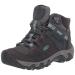 KEEN Women's Steens Mid Height Leather Waterproof Hiking Boots 8 Steel Grey/Ocean Wave
