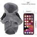 Buy Cute Gray Dog Hoodie Coat - Warm Cotton Sweater for Puppies & Cats | XS Size - International Shipping - Buy Online on GoSupps.com