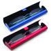Newbee Fashion-Portable Compact Reading Glasses in Aluminum Case Metal Rectangle Rimless Reading Glasses Super Lightweight Reader Slim Design Comfort Fit 2 Pack Blue & Red 2.75 2 Pack-blue Red 2.75 x