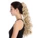 WIG ME UP 9563B-V-22 Long Curly Light Blonde Braid Ponytail Hairpiece - 60 cm Voluminous Curly Hair Extensions - Buy Online on GoSupps.com