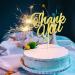 Arthsdite Thank You Cake Topper Thanksgiving Cake Decoration for All That You Do Thanksgiving Day Birthday Wedding Party Decoration Supplies - Gold Glitter - Buy Online on GoSupps.com