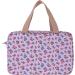 IGNPION Woman Large Travel Toiletry Bag - Waterproof Cosmetic Organizer for Makeup, Swimming and Gym - Purple Small Flower Design - Buy Online on GoSupps.com