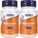 NOW Supplements Melatonin 3 mg Free Radical Scavenger* Healthy Sleep Cycle* 90 Chewable Lozenges (Pack of 2)