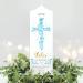 Personalized Wall Sticker Baptism Candle - Blue Cross Leaf Motif | Unique 25cm x 7cm Gift for Baptism Celebrations - Buy Online on GoSupps.com