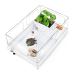 Orlushy Turtle Tank Turtle Aquarium, Anti-Escaping Reptile Terrarium with Bottom Drainage Outlet Design, Multi Functional Areas for Turtles, Crayfish Crab and Lizard