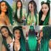 Xusuperb Lang Pre-Stretched Ombre Green Braiding Hair - 30 Inch Easy Knotless Extensions (6 Packs) | Soft Yaki Texture for Braiding (T1B/Green#) - Buy Online on GoSupps.com