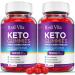 (2 Pack) Real Vita Keto Gummies - Official Formula Vegan - Real Vita Acv Keto Gummies Real Vita ACV Gummies Weight Apple Cider Vinegar Gummy Loss Vitamin B12 B6 Beet Root Juice (120 Gummies)