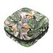 Jungle palm monstera leaves bird tukan pattern sanitary napkin storage bag portable period pocket for women teen girls girls menstrual cup bag silent deposit holder color 7