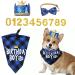WLLHYF Dog Birthday Party Supplies Boy Dog Birthday Bandana Set with Cute Dog Bow Tie Dog Birthday Crown Hat with Numbers Small Medium Large Dogs(Blue) - Buy Online on GoSupps.com