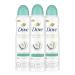 Dove Antiperspirant Deodorant Dry Spray Coconut Water & Lime scent 3ct skin repair after shaving with odor control & sweat protection Pro Ceramide Technology to boost ceramide levels in skin 3.8 oz