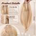 EMMOR 14 Inch Light Honey Blonde & Bleach Blonde Mixed Hair Toppers for Women Synthetic Hair Toppers Hair Pieces Swiss Base with 3 Clips in Wiglets Toppers for Women with Thinning Hair Hair Loss Light Honey Blonde & Bleach Blonde Mixed 14 Inch - Buy Online on GoSupps.com