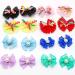 Mruq 80Pcs Multicolored Dog Hair Bows with Rhinestones and Pearl - Small Puppy Grooming Bows for Dog Cat Hair Accessories - Buy Online on GoSupps.com
