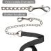Guide for Horses - Safe Iron Chain & Nylon Handle | 2.10m Black Lead for Stallions Dogs Ponies & Donkeys - Buy Online on GoSupps.com