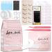 Lyon Lash Eyelash Extension Supplies 4x100 Packs - 100 Pairs Under Eye Gel Pads | 100 Disposable Mascara Brushes Wands | 100 Micro Applicators Brush | 100 Glue Ring Holder | 2 Medical Tapes
