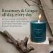 Jean & Len Premium Rosemary & Ginger Candle - Handmade Vegan Fragrance for Cozy Evenings | 230g Stylish Glass - Buy Online on GoSupps.com