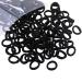 Miuance Baby Kids girls Small Size Hair ties No damage ouchless hair elastics No Crease Ponytail holders Tiny Soft elastic rubber bands Black 120 PCS Small (Pack of 120) Small Black 120pcs