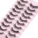 Wiwoseo Natural Fluffy False Eyelashes - 16MM Faux Mink Lashes - 10 Pairs - Buy Online on GoSupps.com
