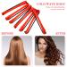 48 Pack Red Hair Perm Rods - Short Cold Wave Curling Rollers with Pintail Comb for Hairdressing - Buy Online on GoSupps.com
