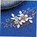 Didiseaon Bridal Hair Comb Rhinestone Hair Accessories Bridal Flower Hair Comb Flower Rhinestone Hair Comb Hair Accessories for Wedding Gold Decor Hairpin Metal Manual Bride White - Buy Online on GoSupps.com